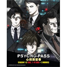 PSYCHO-PASS SEASON 1-3 (VOL. 1 -41 END) + 3 MOVIES DVD