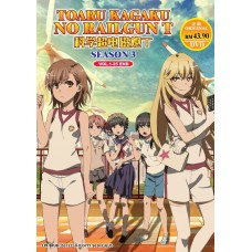TOARU KAGAKU NO RAILGUN T (SEASON 3)VOL.1-25 END DVD