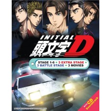 INITIAL D STAGE 1-6 + 3 EXTRA STAGE + 3 BATTLE STAGE + 3 MOVIES DVD