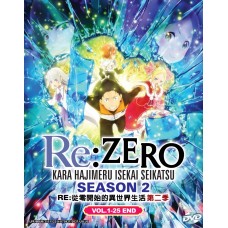 RE:ZERO KARA HAJIMERU ISEKAI SEIKATSU SEASON 2 VOL.1-25 END DVD