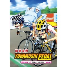 YOWAMUSHI PEDAL SEASON 1-5 ( VOL.1-140 END ) + MOVIE DVD