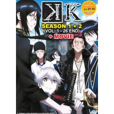 K Season 1 + 2 (TV 1 - 26 End + Movie) DVD